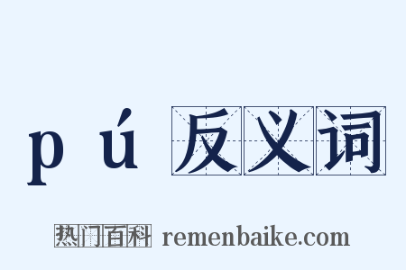 pú反义词是什么意思的图片